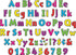 Barker Creek 2" Letter Pop-Outs 2-Pack, Neon, Jazz Up Your Bulletin Boards with These Colorful Letters, 1352 Upper and Lowercase Letters, Numbers & Punctuation Marks, 2" (3651) by BARKER CREEK