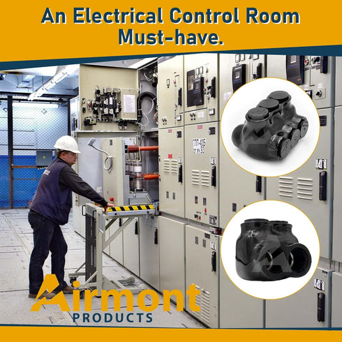 (Pack of 4) AP-10201 Black Insulated in-Line Splice Connector, 2-14 Wire Range, Easy Re-Entry