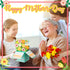 Trandraft 8 Sets 3D Flower Pop Up Cards Mother's Day Pop Up Flower Bouquet Greeting Card Bulk, Handmade Paper Floral