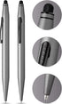 Cross Tech2 Refillable Ballpoint Pen - Medium Ballpen with Stylus, Includes Premium Gift Box in Titanium Grey
