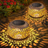 Solar Table Lanterns Outdoor Waterproof: 2 Pack LED Lamps for Patio -