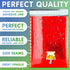 Red Metallic Bubble Mailers, 7.25 x 7 Inches, 25 Pack Waterproof Padded Shipping Envelopes
