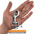 Garwor 1 Inch Heavy Duty Chrome Swivel Snap Hooks - Trigger Snaps for Dog Leash Hook, Key Chain, 4 Pcs
