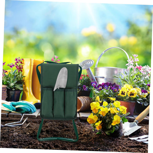 Garden Kneeler Side Bag for Easy Tool Storage Oxford Pouch Accessory