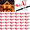 Hicarer 100 Pcs Christmas Light Clips Adhesive Hooks for Outdoor String Cable Wire