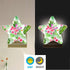 Burbuja 0.2W Tropical Flowers LED Night Light Plug into Wall Star-Shaped Nightlight Dusk to Dawn Auto Sensor