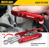 HURRICANE 6 in 1 Folding Nut Driver Set, Premium Portable Aluminum Handle, SAE Hex Nut Driver