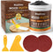 Black Wood Filler, Paintable Stainable Wood Putty, 9.87 Ounce Repair Kit for Quickly Repairing Wood Cracks and Holes