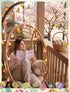 12FT 20 Multicolored Rabbit Cracked Egg and Carrot String Lights, LED Easter Fairy Light with LED Rabbit Cracked Egg