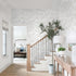 17.3"x393" Heroad Boho Peel and Stick Wallpaper Floral Contact Paper Wall Paper Removable Self Adhesive Wallpaper