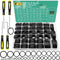 32 Size SAE O Ring Assortment Kit, 1086 Pcs Standard Buna-N Rubber O'ring Set with Picks