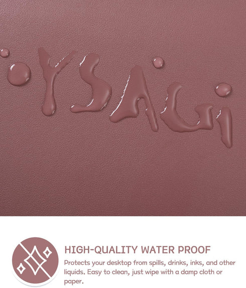 Non-Slip Desk Pad, Waterproof PVC Leather Desk Protector, Ultra Thin Large Blotter for Office Work/Home Decor (Dark