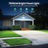 70W 7000LM 4 6500K IP65 LED Flood Lights Outdoor, Switch Controlled Security Lights with Heads, Adjustable Heads