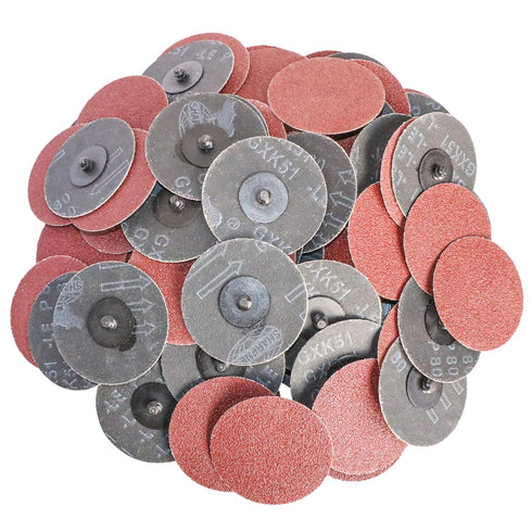 Hiqalty 3" inch Sanding Disc Roll Lock R-Type Sandpaper Quick Change Disc Grinding