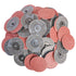 Hiqalty 3" inch Sanding Disc Roll Lock R-Type Sandpaper Quick Change Disc Grinding