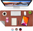 CCOCC Dual-Sided Desk Pad Large 35x17 Waterproof PU Leather Desk Mat Mouse Pad
