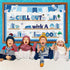 Set Winter Bookshelf Classroom Bulletin Board Decorations Reading Theme Classroom Decoration Snowflake Cutouts Chill