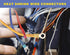 haisstronica 100pcs Yellow Heat Shrink Male Spade Connectors, 12-10 Gauge Insulated Electrical Crimp Terminals