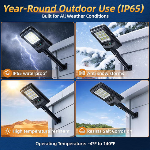 11-Inch Garden(2 Pack) Solar Street Light Outdoor, Solar Powered Street Light with Motion Sensor & Remote Control, Dusk