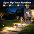 5W 3000K IP66 (2 Pack) L LOHAS LED Dusk to Dawn Outdoor Lighting, Auto On/Off Landscape Outdoor Spotlight, Waterproof