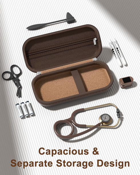 3M ProCase Stethoscope Case for Littmann Classic III & Cardiology IV, Hard Protective Carrying Bag Fits MDF, ADC, Omron