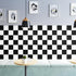 YENHOME 30"X118" Checkered Contact Paper, Peel and Stick Removable Black and White Wallpaper for Walls