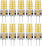 10 Pack G4 LED Bulb 12V AC/DC 2.5W Equivalent 30W T3 Bi-Pin