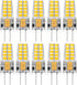 10 Pack G4 LED Bulb 12V AC/DC 2.5W Equivalent 30W T3 Bi-Pin