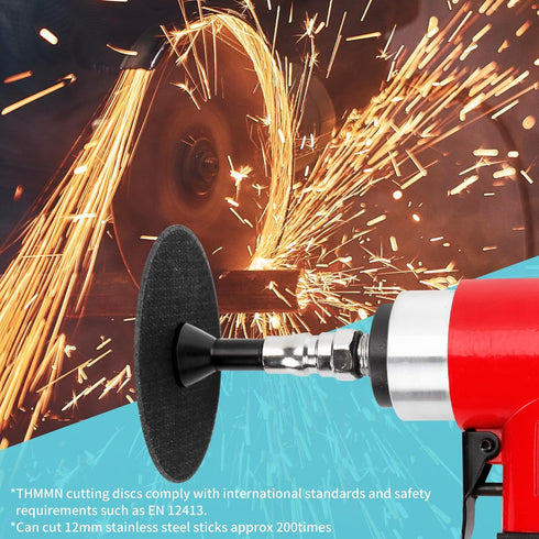 Cut-Off Wheel Mounting Mandrel for Type 1 Cutting Wheels, 3/8" & 1/4" Arbor, 1/4" Shank Stem, 4 Pack
