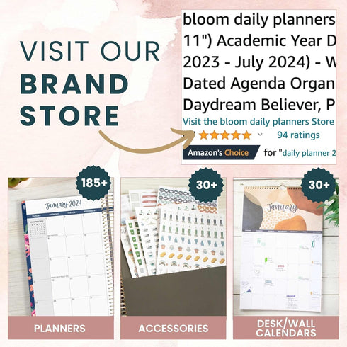 bloom daily planners Daily Planning System, Undated Checklist Notepad Organizer, Tear Off to-Do Pad - 6" x 9" (Floral