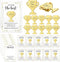 Juinte 60 Sets Employee Appreciation Gifts Bulk Trophy Pins with Thank You Cards