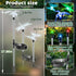 6 30 Anordsem Solar Garden Lights Outdoor: Waterproof PVC Insect Stake Light Heads - Changeable Color LED Lighting