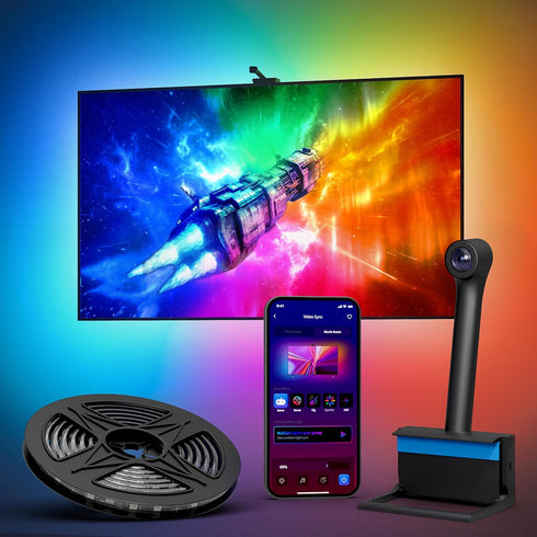 Ailofy Smart LED Backlight with Camera for 55-70 inch Screens, 12.48ft LED