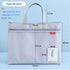 Pendancy Large Waterproof Mesh Zipper Pouch 11x13.7 in, Double Pocket File Bag with Handle for Document Storage