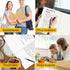 EUSOAR Graph Journal, 3 Packs Large A4, 8.5" x 11", 40 Sheets/80 Pages, 100gsm Thick Paper, Kraft Sketchbook