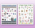 Lamare Decorative Scrapbooking Planner Stickers for Women, Cute & Aesthetic Calendar Stickers for Journaling
