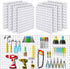 8PCS Pegboard Wall Organizer Panels, White Pegboard Wall Mount for Craft Room, Garage, Kitchen, Easy to Install