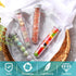 Dandat 100 Pcs Test Tubes 40 ml Plastic Test Tubes with Screw Lids, Clear Candy Tubes for Sample Powder Storage