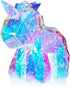 Aladdinas LED Unicorn Night Light, Holographic Iridescent Design, Nursery Decor Display Box with