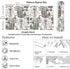 17.7''x354'' VEELIKE Boho Cat Wallpaper Peel and Stick Cat Themed Floral Wallpaper for Nursery Playroom Kids Room