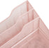 Mind Reader Desktop Organizer, Vertical File Holder, Metal Mesh, 12.5" L x 11.5" W x 9.5" H, Pink