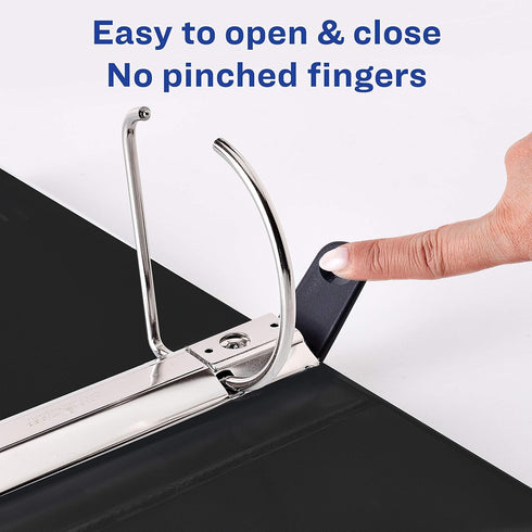 Avery Heavy-Duty View 3 Ring Binder, 1 Black Binder, 5 Inch One Touch EZD Rings, 2.3/4.8 Inch Spine (79606)