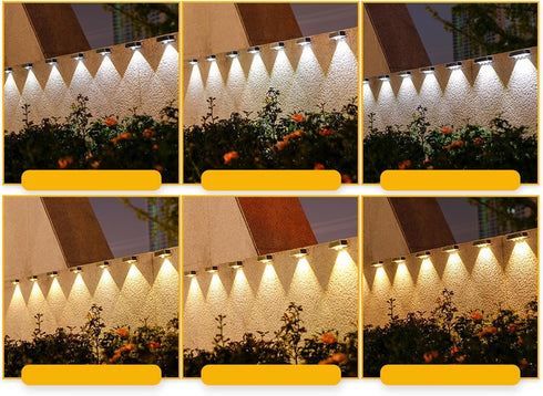 3pcs 2LED Solar Wall Lights Outdoor Waterproof Solar Outdoor Lights Dusk to Dawn Solar Porch Lights Outdoor Spot Lens
