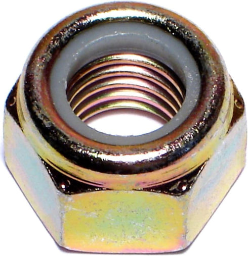 Grade 8 Coarse Lock Nuts, 9/16-12, Piece-10, Yellow - 014973285333
