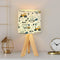 DQWIJAKX91 Tripod Table Lamp Hand drawn cute Truck crane bulldozer excavator Boho Seamless