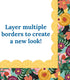 Carson Dellosa 36 Feet Floral Garden Bulletin Board Borders, Straight Classroom Borders for Bulletin Board and White