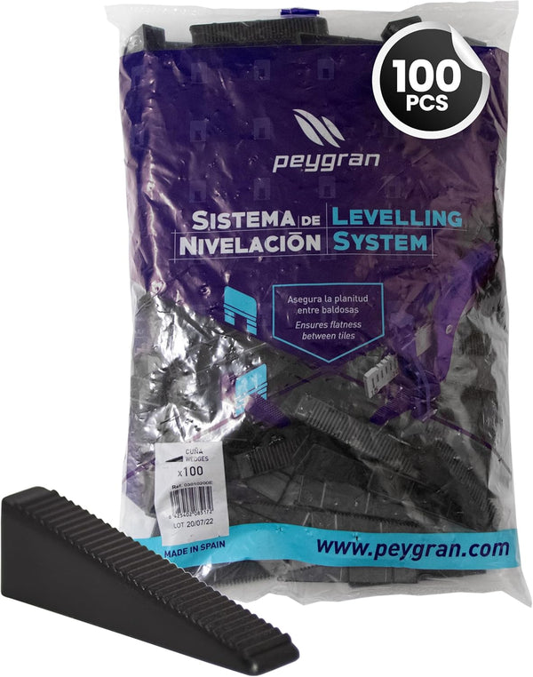 Peygran Classic Tile Leveling Wedges 100 PCS Heavy-Duty, High-Performance Tile Installation Tool