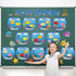 Birthday Bulletin Board Set for Classroom Under The Sea Spring Bug Bee Theme Happy Birthday Decoration Calendar School
