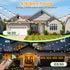 ST38 Bulbs, (25FT) Solar String Lights Outdoor Waterproof with Remote & Timer, LED Shatterproof USB & Solar Powered