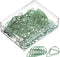 YOKIVE 100 Pcs Paper Clips, Drop-Shaped 1-Inch Clips for Desk Neatness, Great for Art, Home, Daily Use (Green)